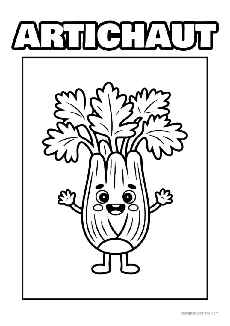 coloriage celeri artichaut asperge celeri kawaii en baskets - dessin gratuit &agrave; imprimer