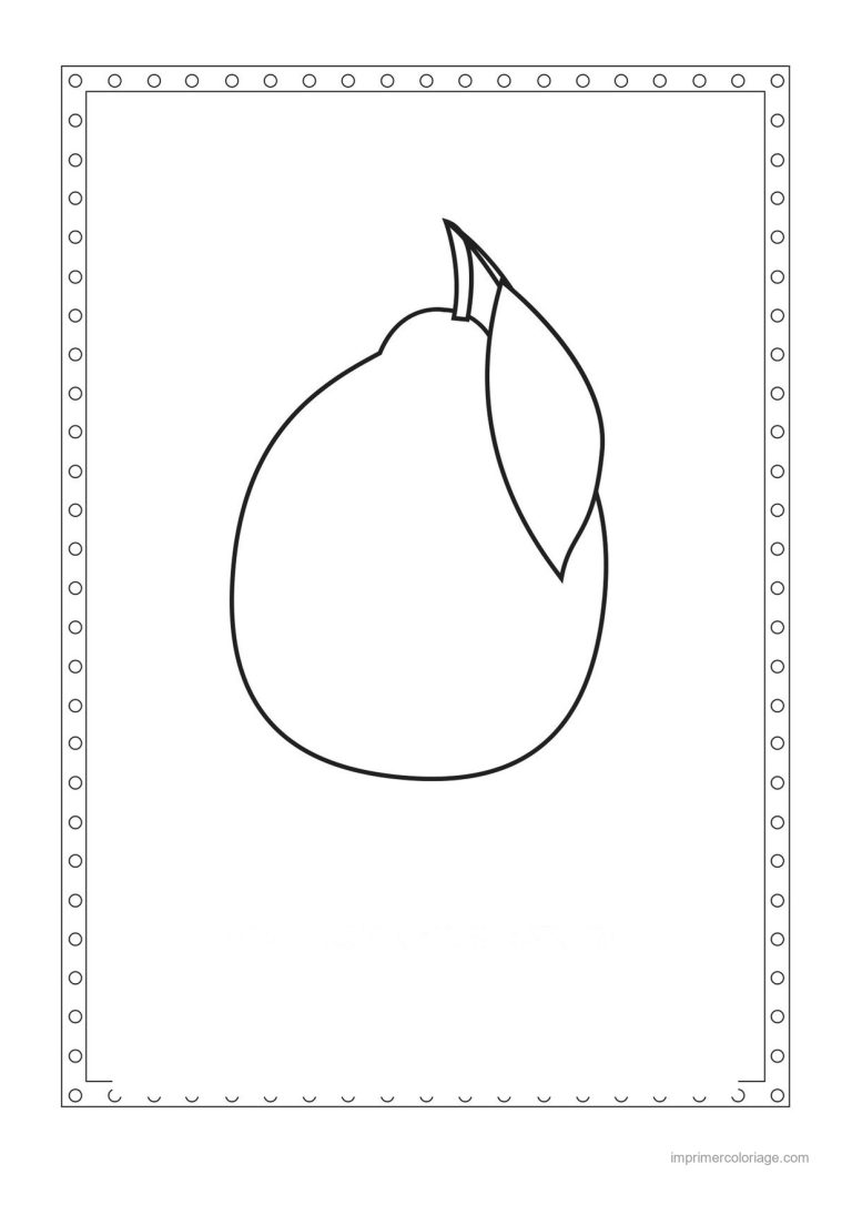 coloriage citron citron encadre - dessin gratuit &agrave; imprimer