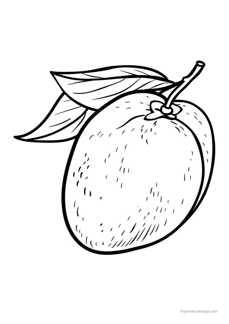 coloriage citron citron et ses feuilles 103 - dessin gratuit &agrave; imprimer