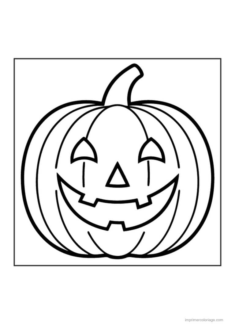 coloriage citrouille potiron citrouille d halloween - dessin gratuit &agrave; imprimer