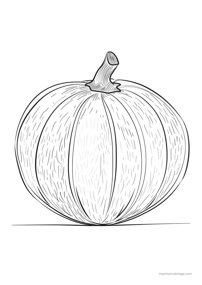 coloriage citrouille potiron citrouille gravee 205 - dessin gratuit &agrave; imprimer