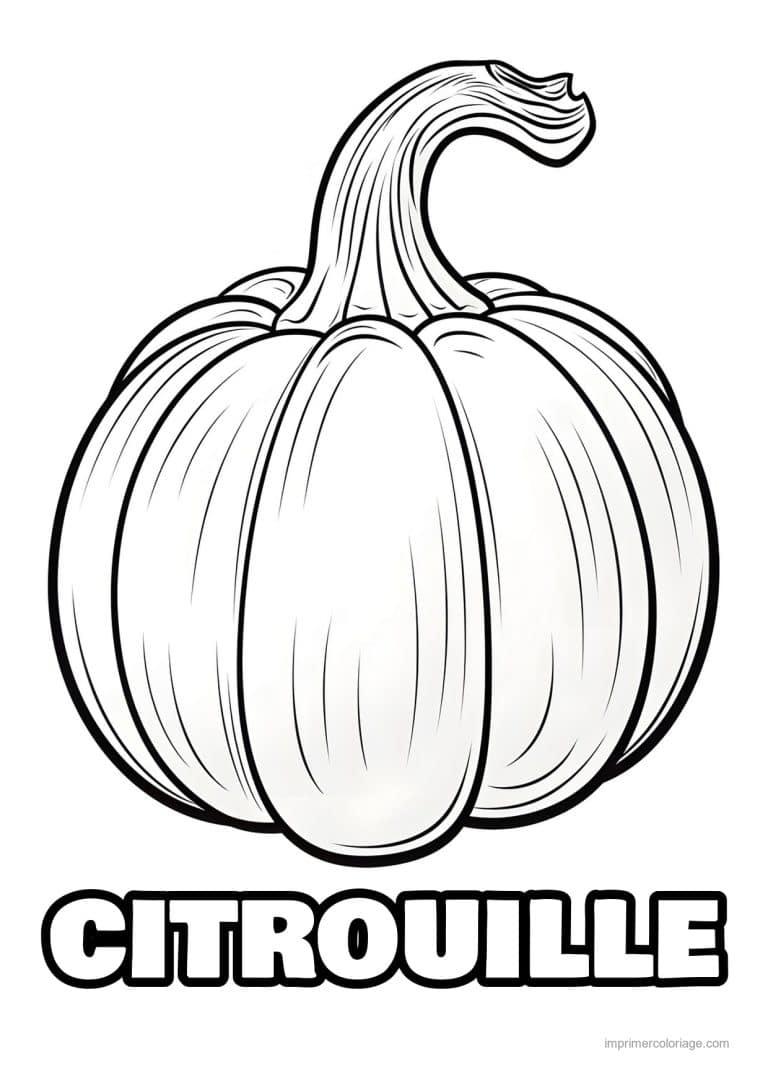 coloriage citrouille potiron citrouille gravee 90 - dessin gratuit &agrave; imprimer