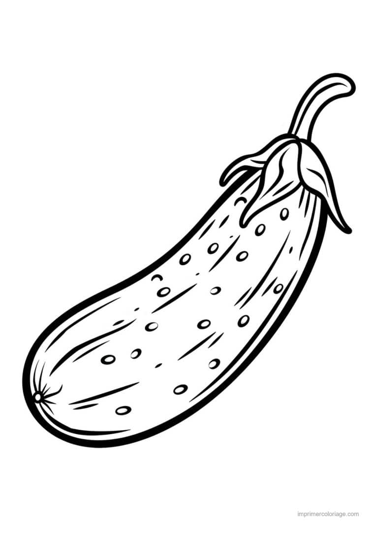 coloriage concombre concombre grave 108 - dessin gratuit &agrave; imprimer