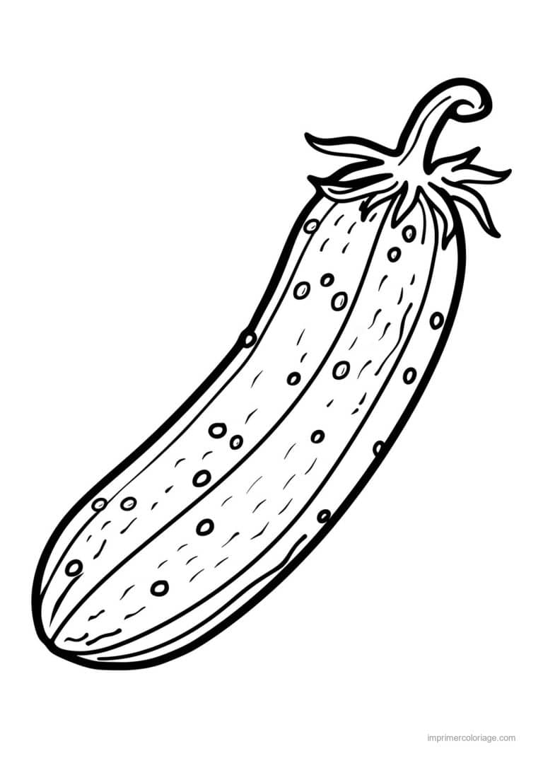 coloriage concombre concombre grave 156 - dessin gratuit &agrave; imprimer