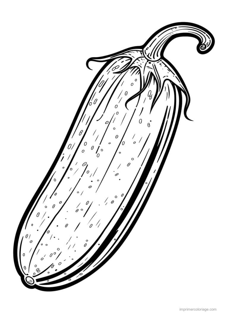 coloriage concombre concombre grave 83 - dessin gratuit &agrave; imprimer