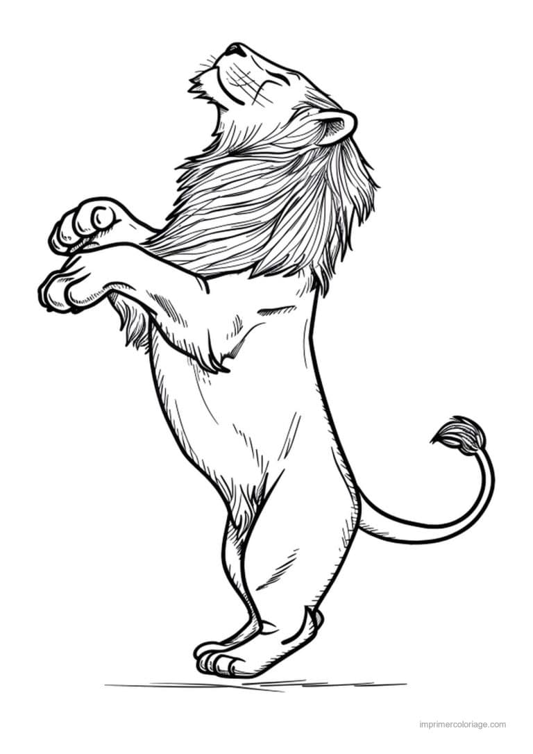 coloriage danse animal qui danse 02 - dessin gratuit &agrave; imprimer