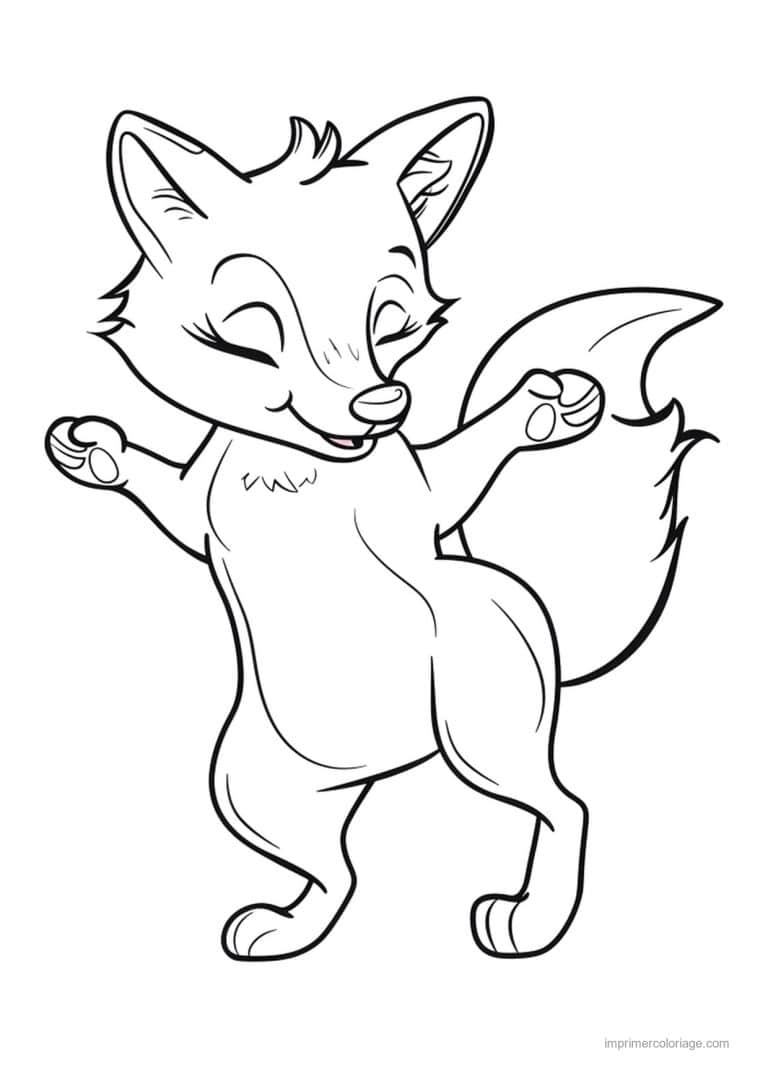 coloriage danse animal qui danse 10 - dessin gratuit &agrave; imprimer