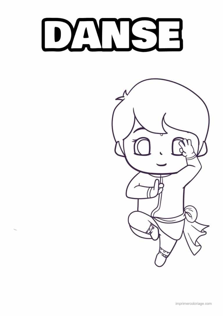 coloriage danse danse indienne 04 - dessin gratuit &agrave; imprimer