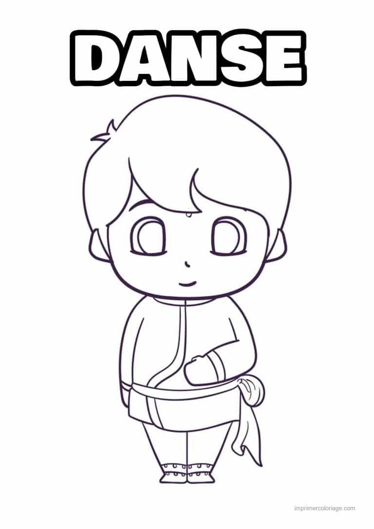 coloriage danse danse indienne - dessin gratuit &agrave; imprimer