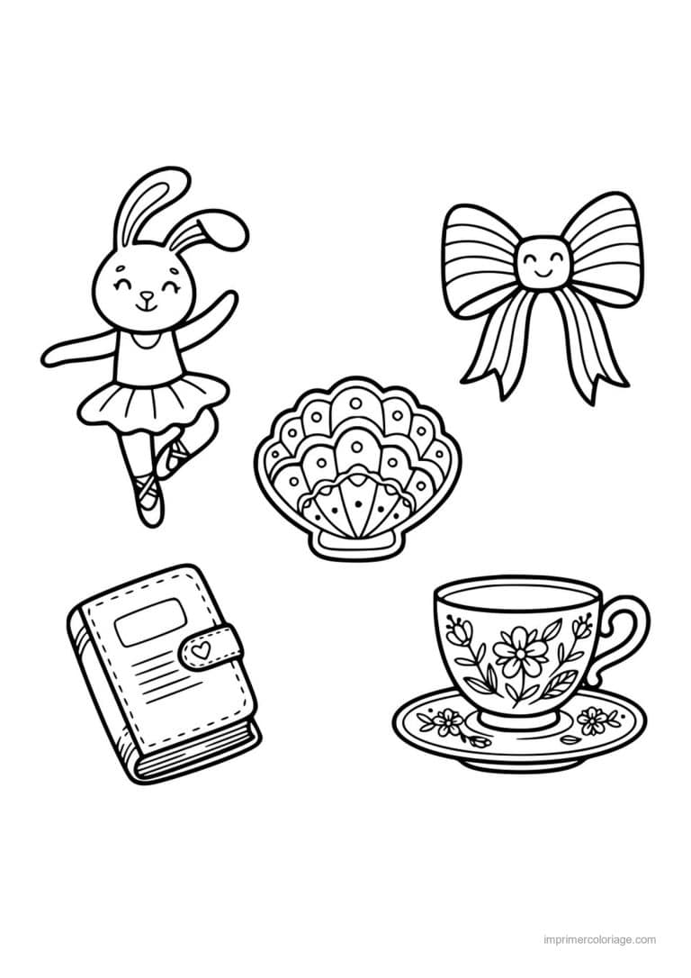 coloriage danse lapin ballerine - dessin gratuit &agrave; imprimer