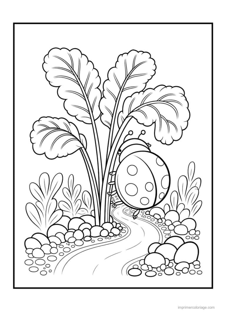 coloriage epinard blette blettes au bord de l eau - dessin gratuit &agrave; imprimer