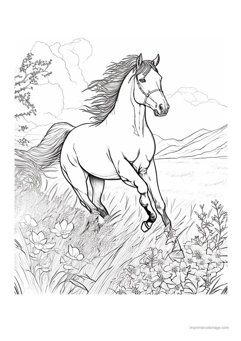 coloriage equitation cavalier 16 - dessin gratuit &agrave; imprimer