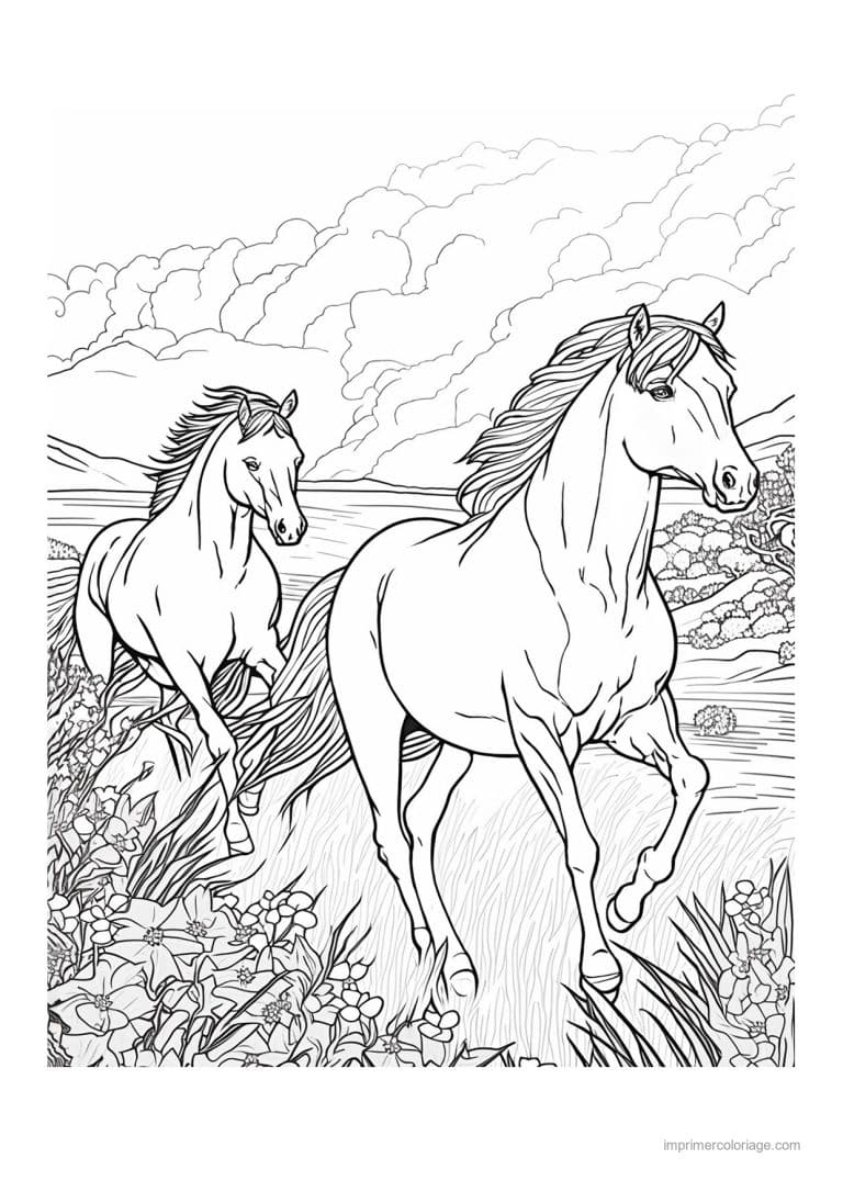 coloriage equitation cavalier 19 - dessin gratuit &agrave; imprimer