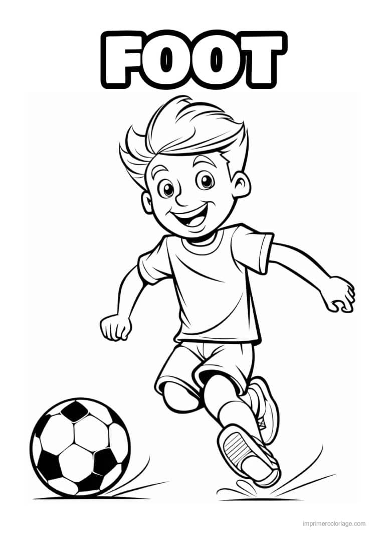 coloriage football 09 - dessin gratuit &agrave; imprimer