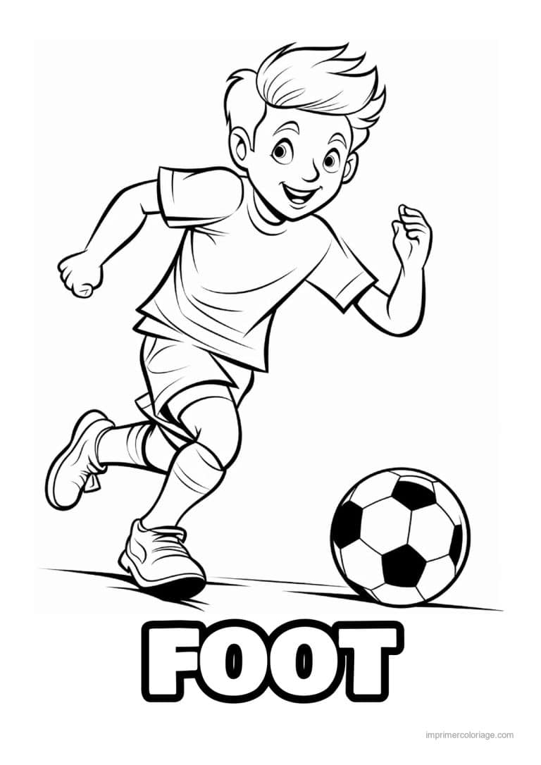 coloriage football 16 - dessin gratuit &agrave; imprimer