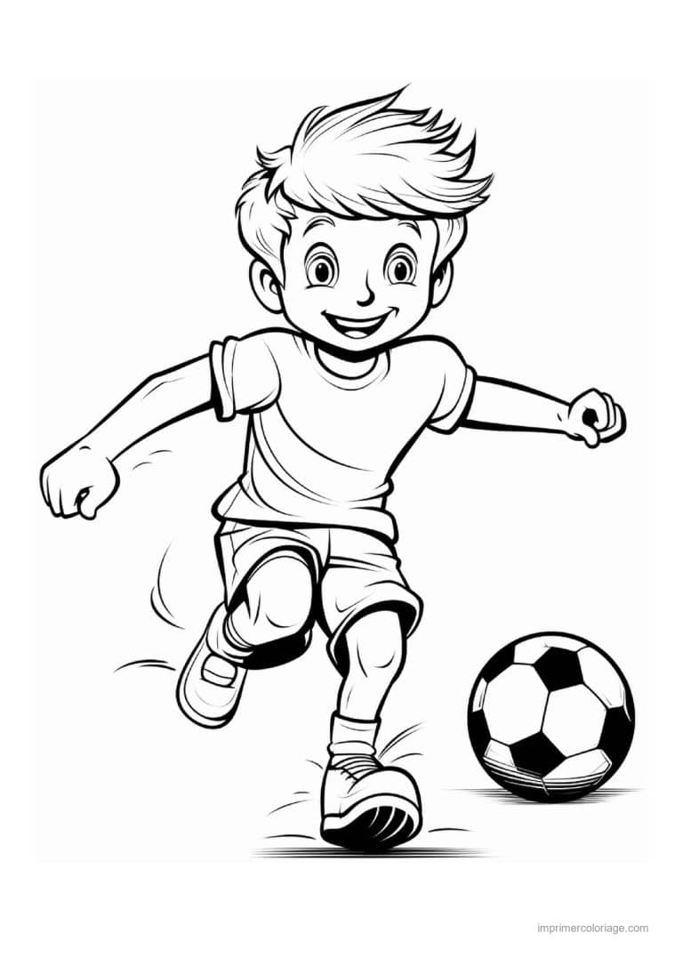 coloriage football 17 - dessin gratuit &agrave; imprimer
