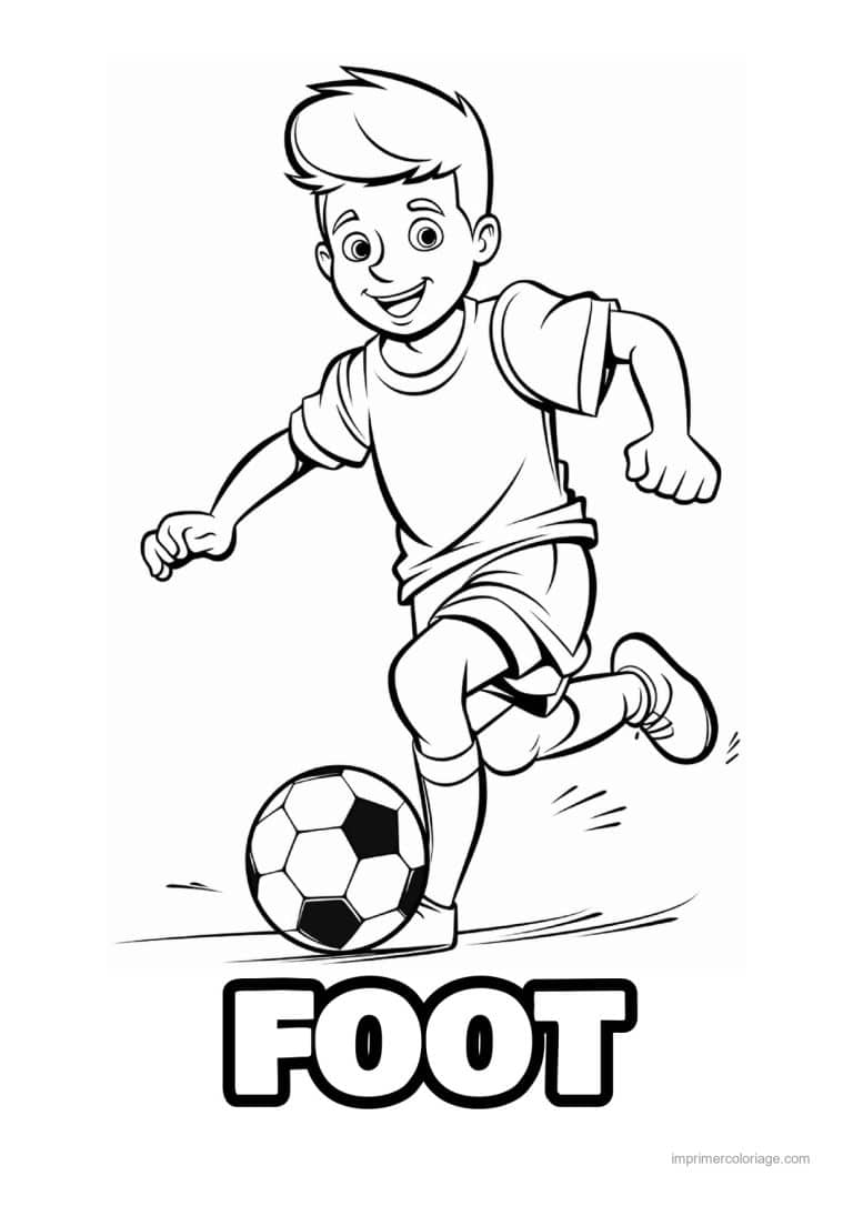 coloriage football 18 - dessin gratuit &agrave; imprimer