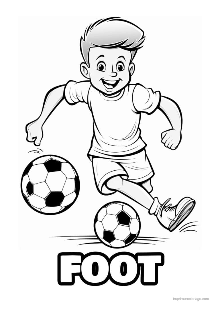 coloriage football 21 - dessin gratuit &agrave; imprimer