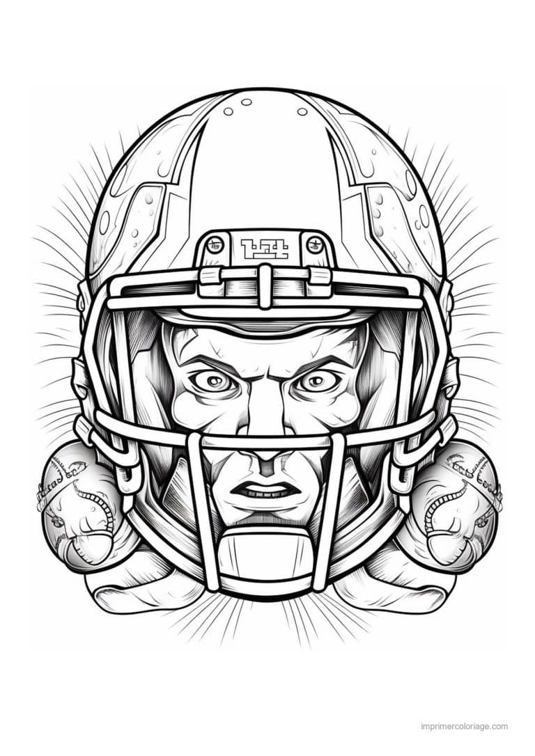 coloriage football americain 15 - dessin gratuit &agrave; imprimer