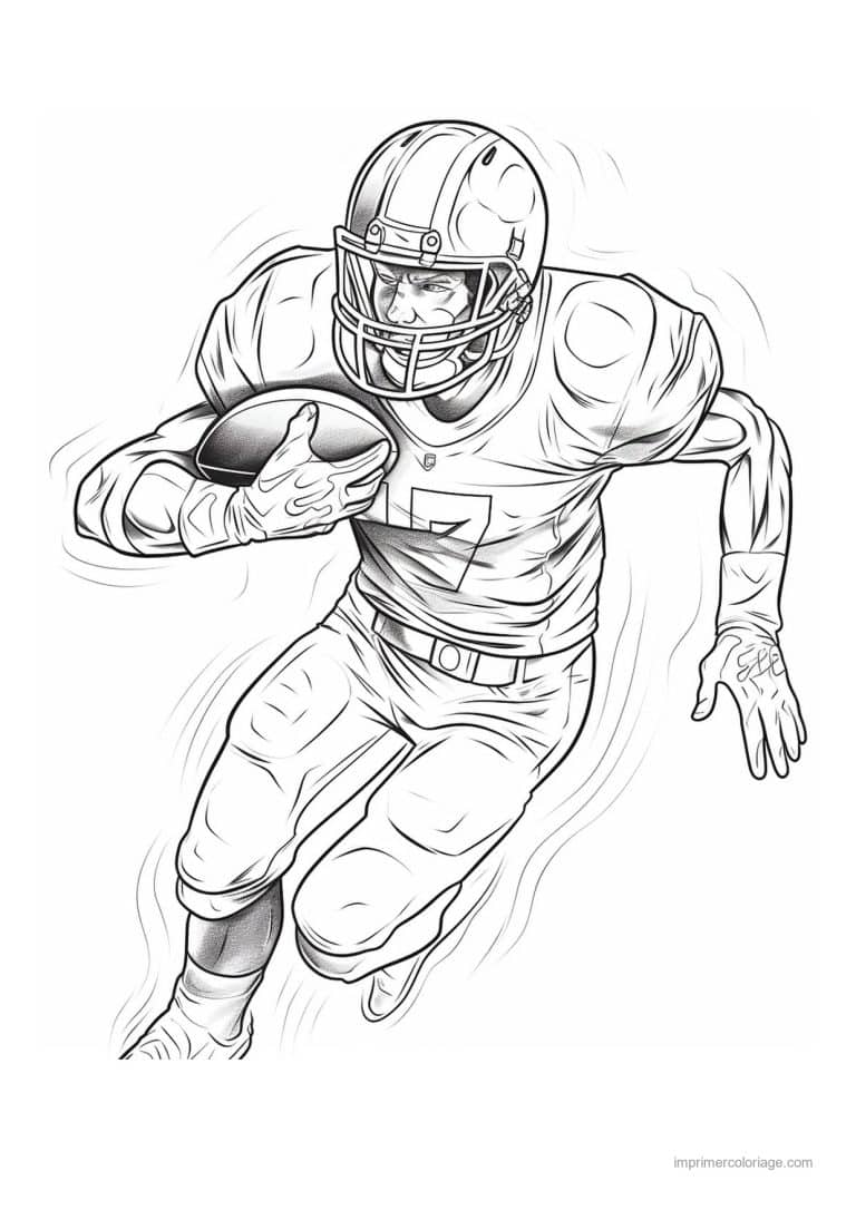 coloriage football americain 21 - dessin gratuit &agrave; imprimer