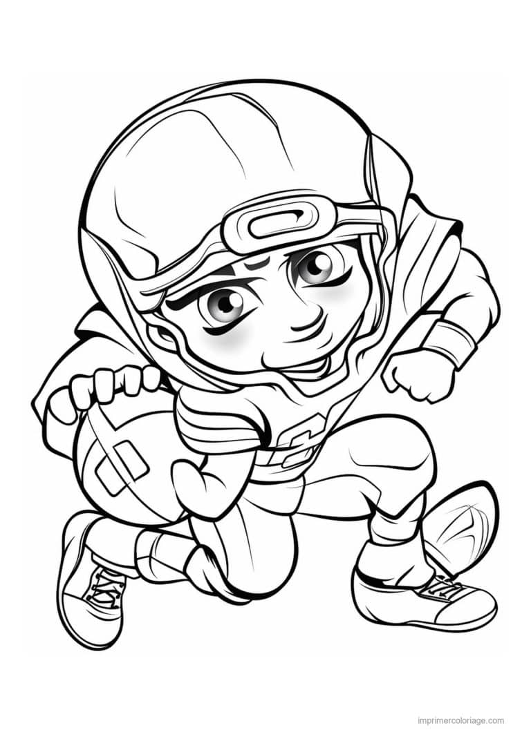 coloriage football americain 24 - dessin gratuit &agrave; imprimer