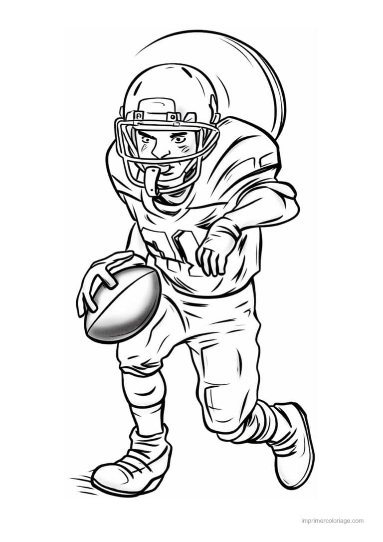 coloriage football americain 26 - dessin gratuit &agrave; imprimer