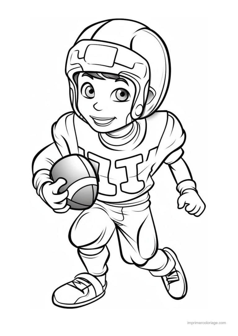 coloriage football americain 29 - dessin gratuit &agrave; imprimer