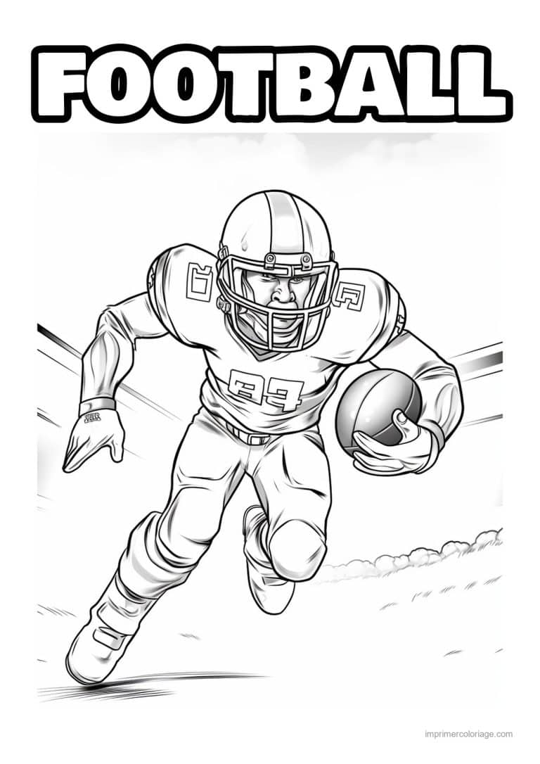 coloriage football americain 31 - dessin gratuit &agrave; imprimer