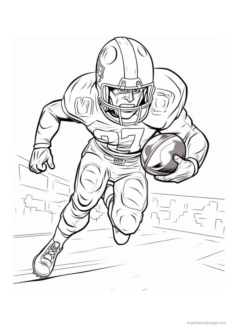 coloriage football americain 33 - dessin gratuit &agrave; imprimer
