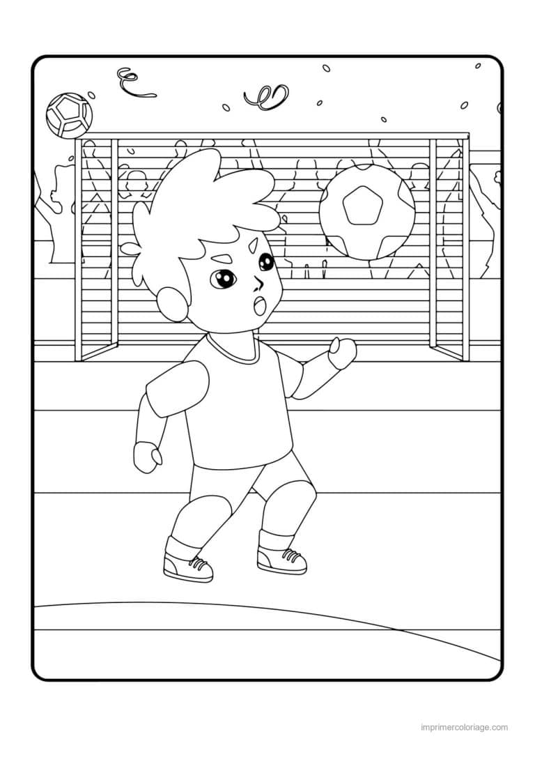 coloriage football footballeur stade 03 - dessin gratuit &agrave; imprimer