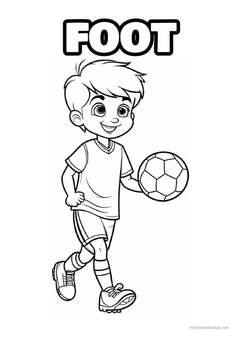 coloriage football garcon footballeur 08 - dessin gratuit &agrave; imprimer