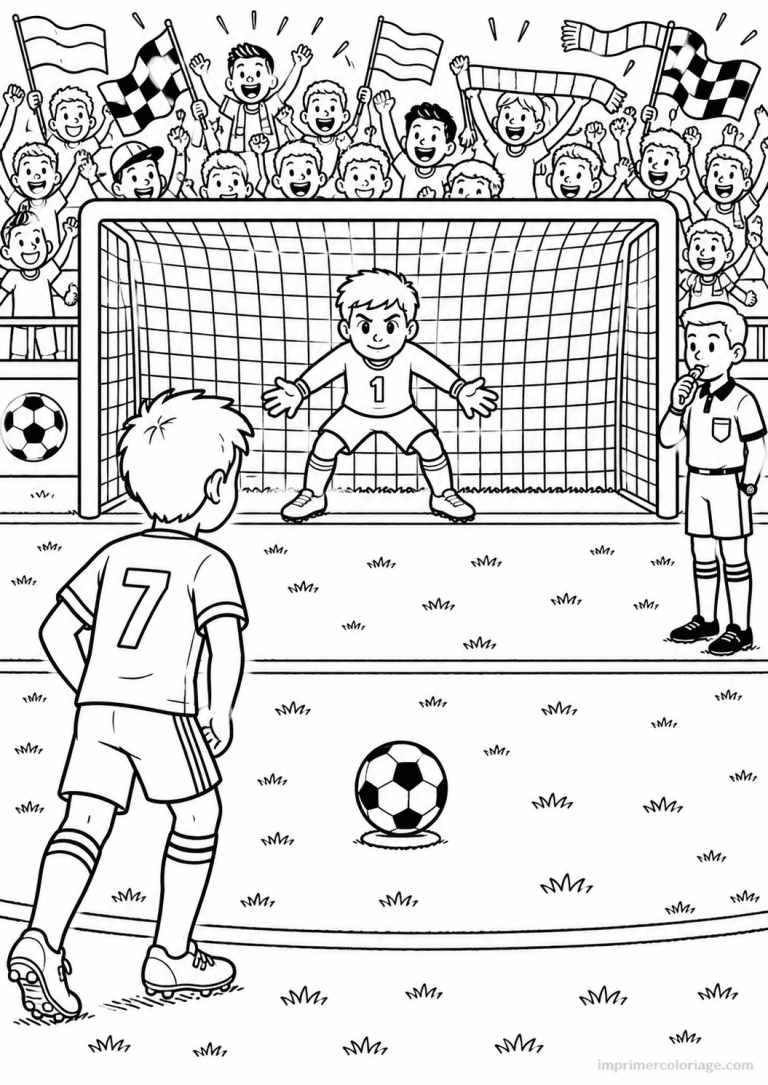 coloriage football tribune drapeaux - dessin gratuit &agrave; imprimer