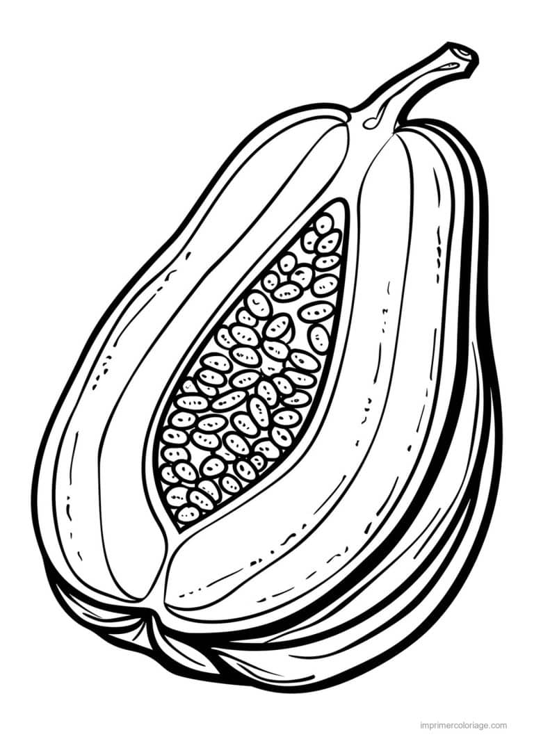 coloriage fruits exotiques fruit exotique detaille 46 - dessin gratuit &agrave; imprimer