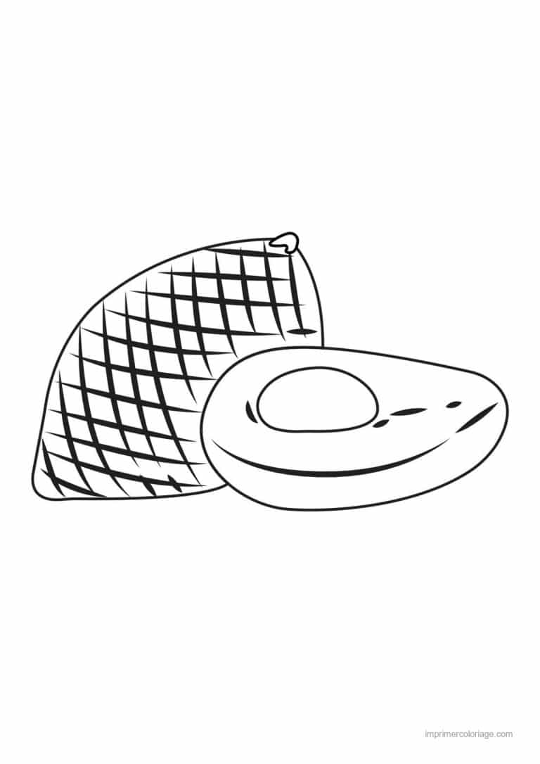 coloriage fruits exotiques salak entier et coupe - dessin gratuit &agrave; imprimer