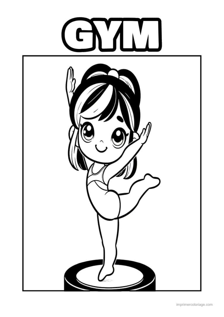 coloriage gymnastique 06 - dessin gratuit &agrave; imprimer
