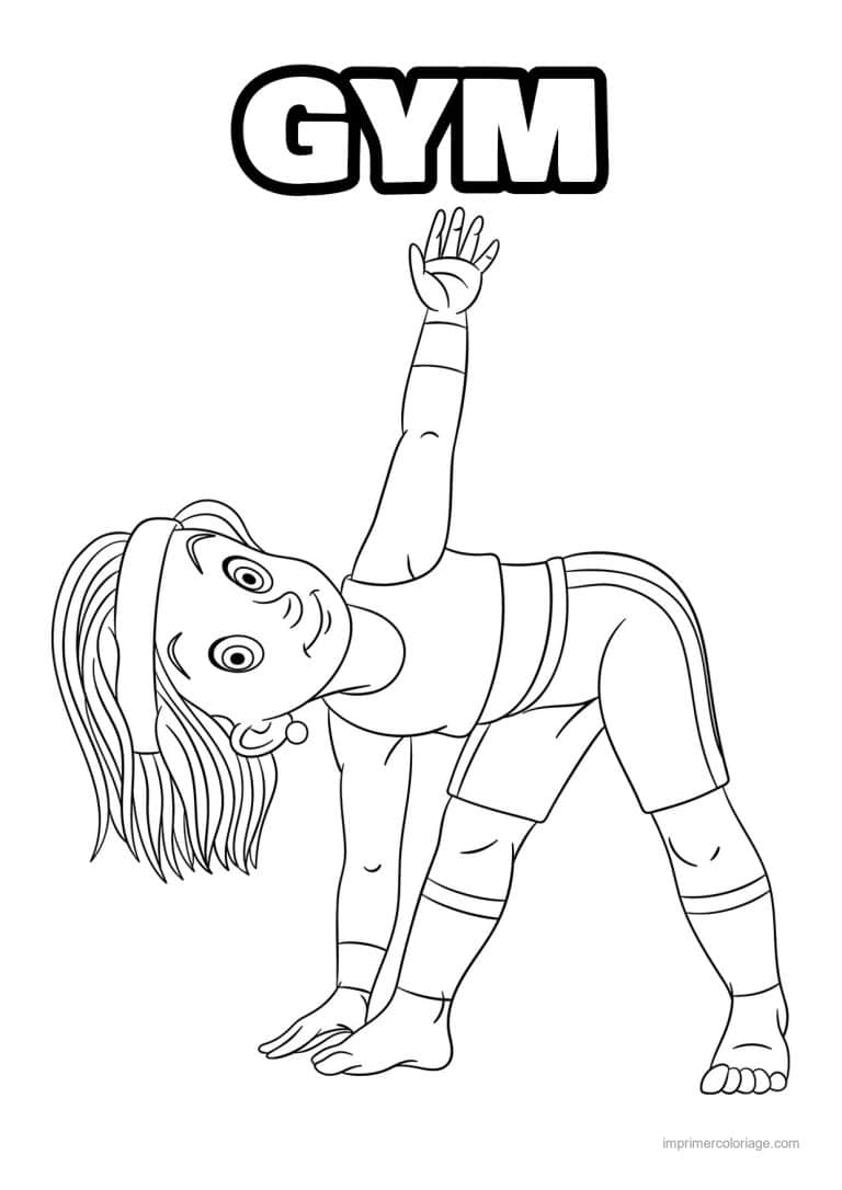 coloriage gymnastique 11 - dessin gratuit &agrave; imprimer