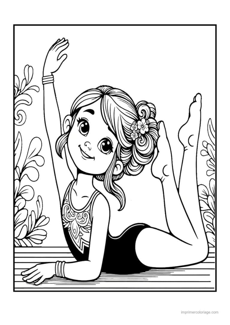 coloriage gymnastique 13 - dessin gratuit &agrave; imprimer
