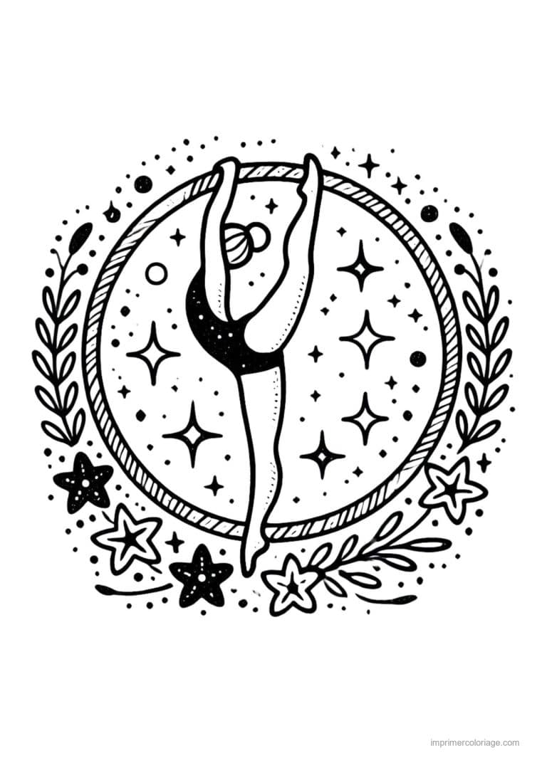 coloriage gymnastique 15 - dessin gratuit &agrave; imprimer