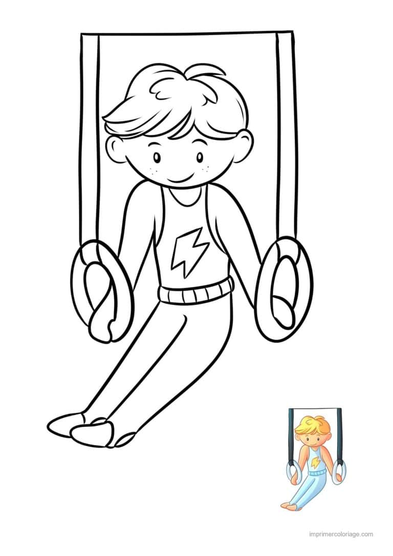 coloriage gymnastique 17 - dessin gratuit &agrave; imprimer