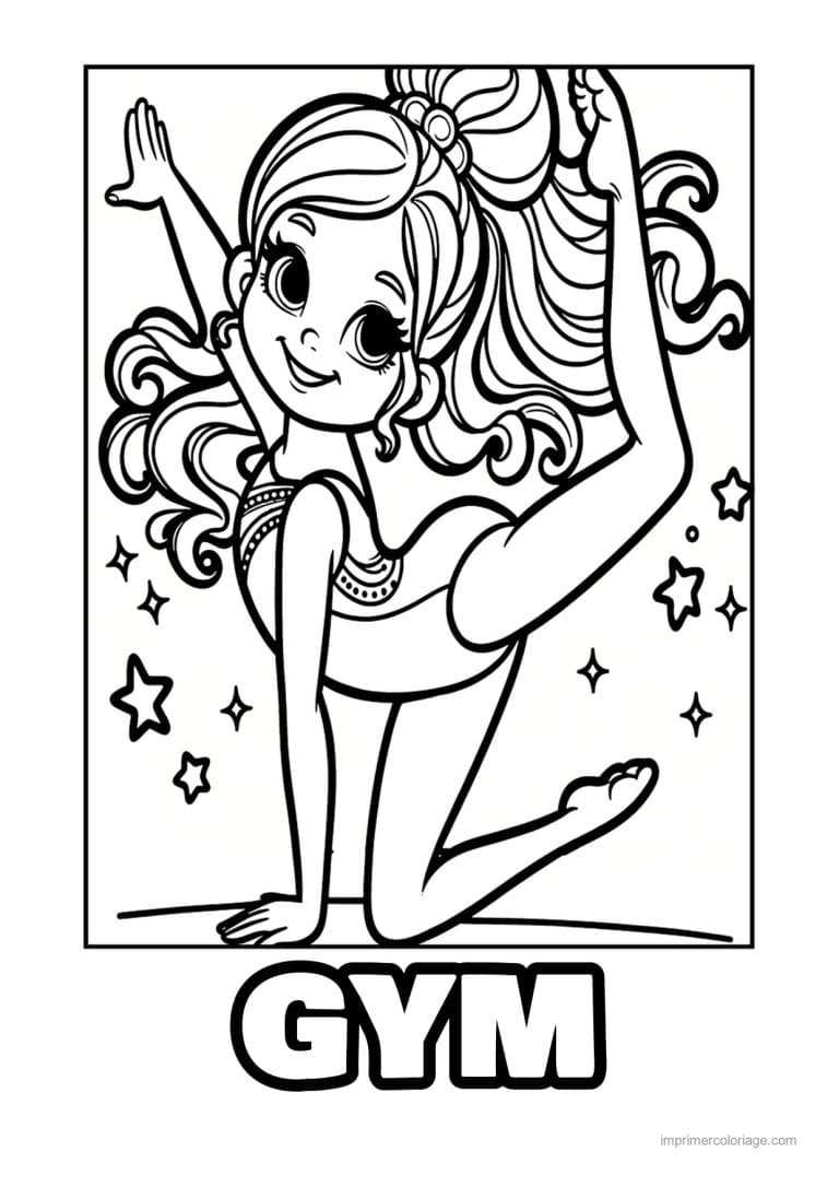 coloriage gymnastique 18 - dessin gratuit &agrave; imprimer