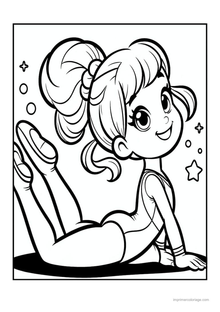 coloriage gymnastique 19 - dessin gratuit &agrave; imprimer