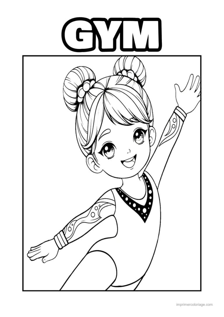 coloriage gymnastique 21 - dessin gratuit &agrave; imprimer