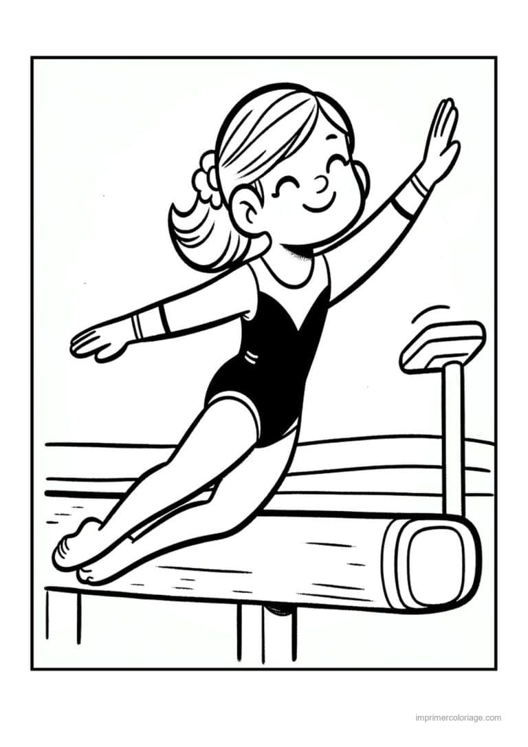 coloriage gymnastique 25 - dessin gratuit &agrave; imprimer