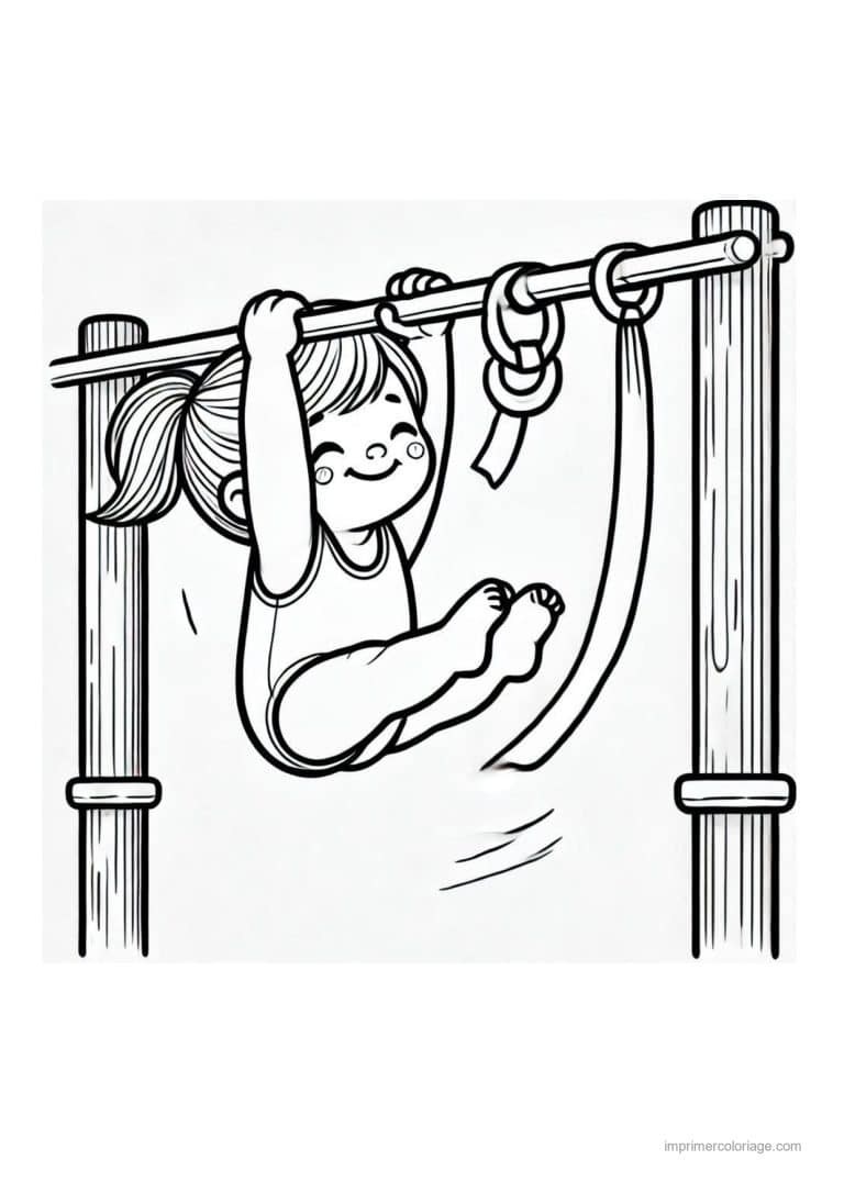 coloriage gymnastique 28 - dessin gratuit &agrave; imprimer