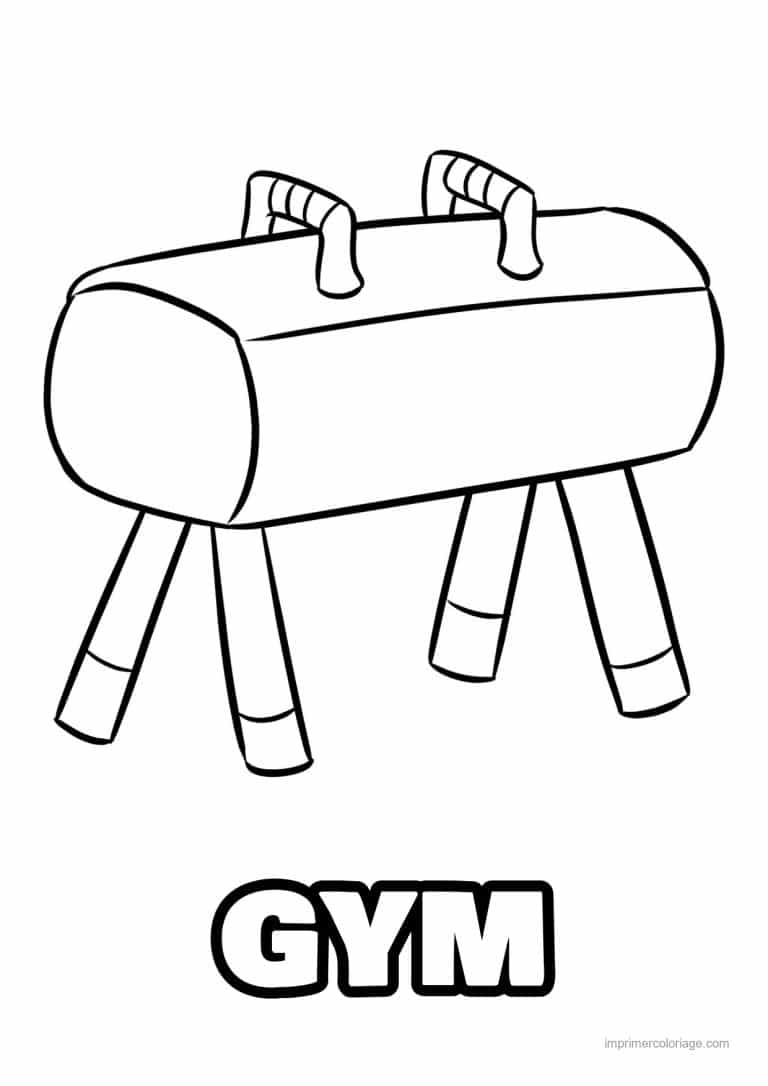 coloriage gymnastique 29 - dessin gratuit &agrave; imprimer