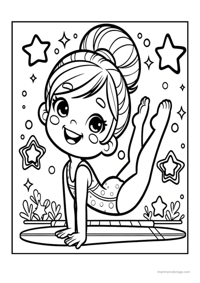 coloriage gymnastique 30 - dessin gratuit &agrave; imprimer