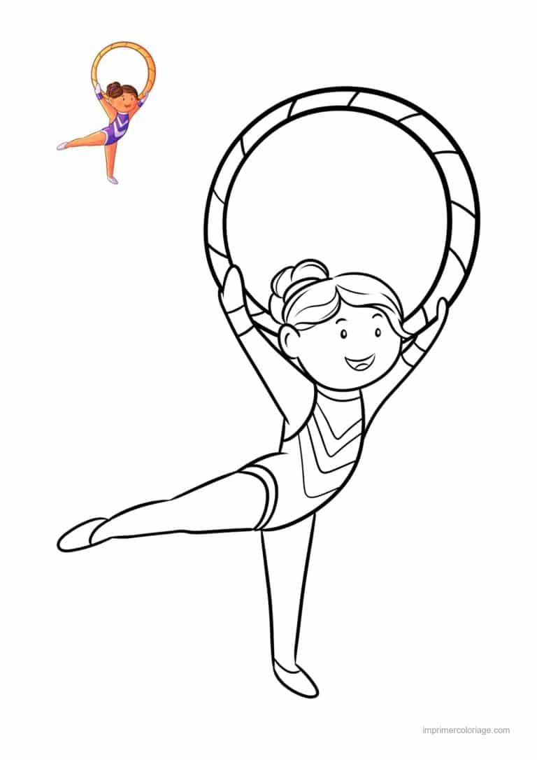 coloriage gymnastique 33 - dessin gratuit &agrave; imprimer