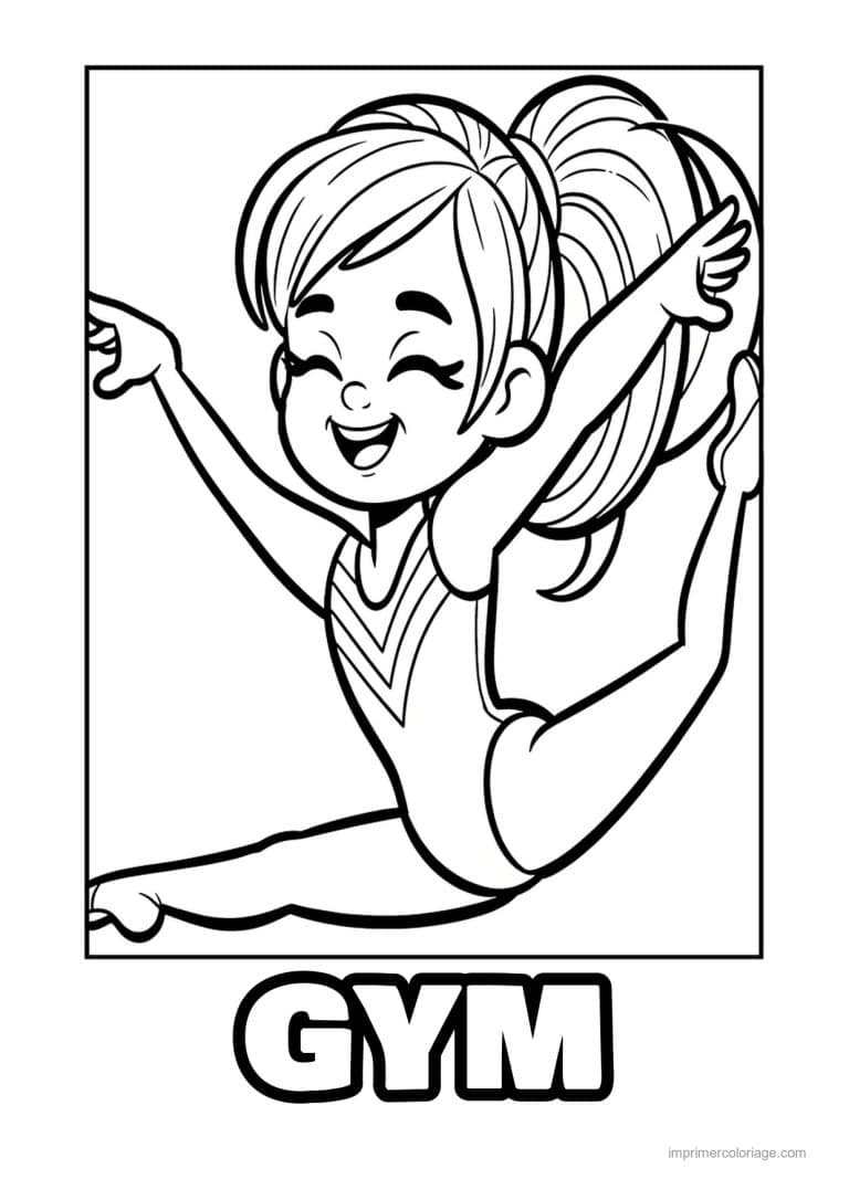 coloriage gymnastique 34 - dessin gratuit &agrave; imprimer