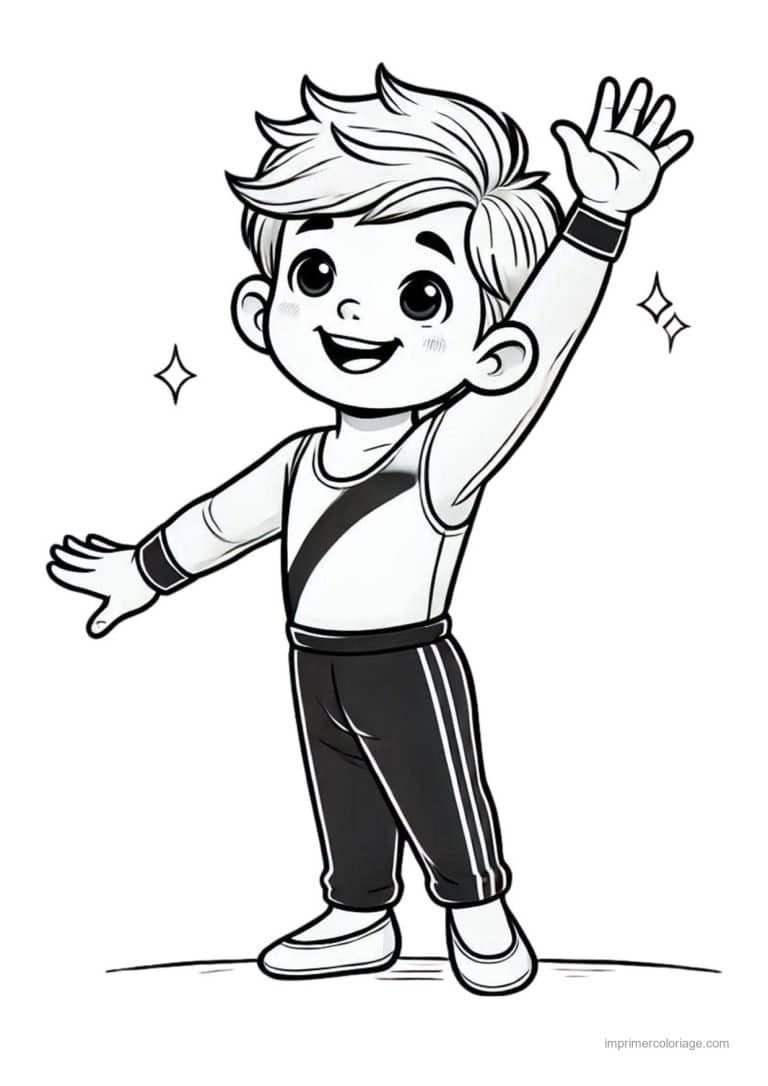 coloriage gymnastique 35 - dessin gratuit &agrave; imprimer