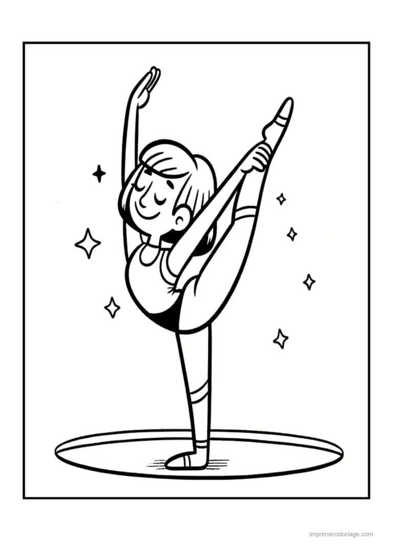 coloriage gymnastique 36 - dessin gratuit &agrave; imprimer
